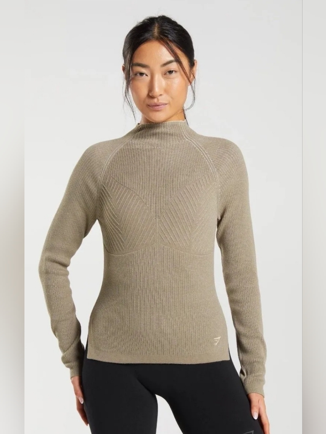 Gymshark Pause Knitwear Long Sleeve Top Size Small Like New